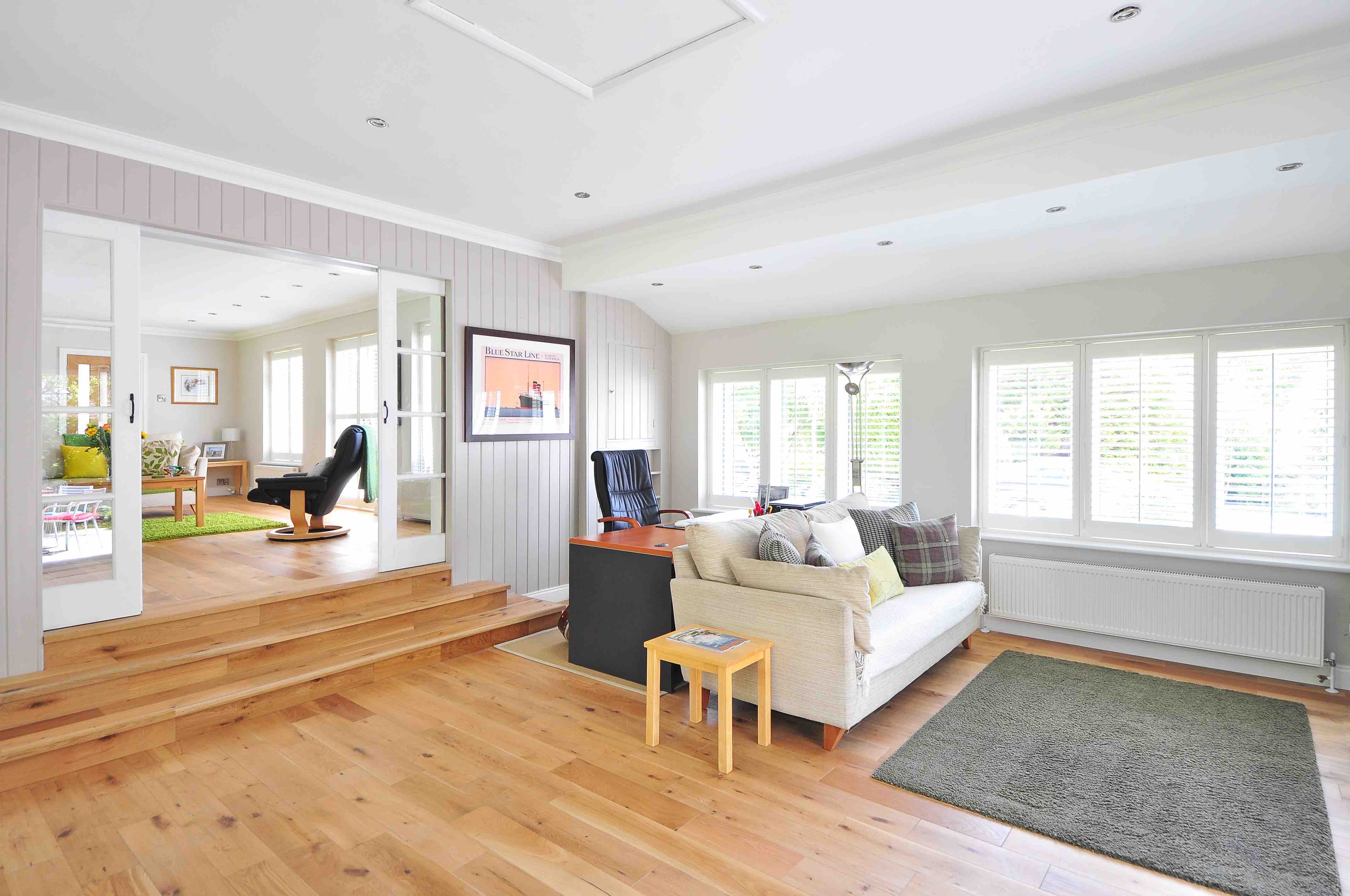 Living Room with Laminate Flooring